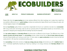 Tablet Screenshot of ecobuilders.co.za